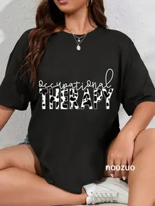 100% Cotton Cow Print Occupational Therapy OT, OTA or COTA Therapist T-Shirt