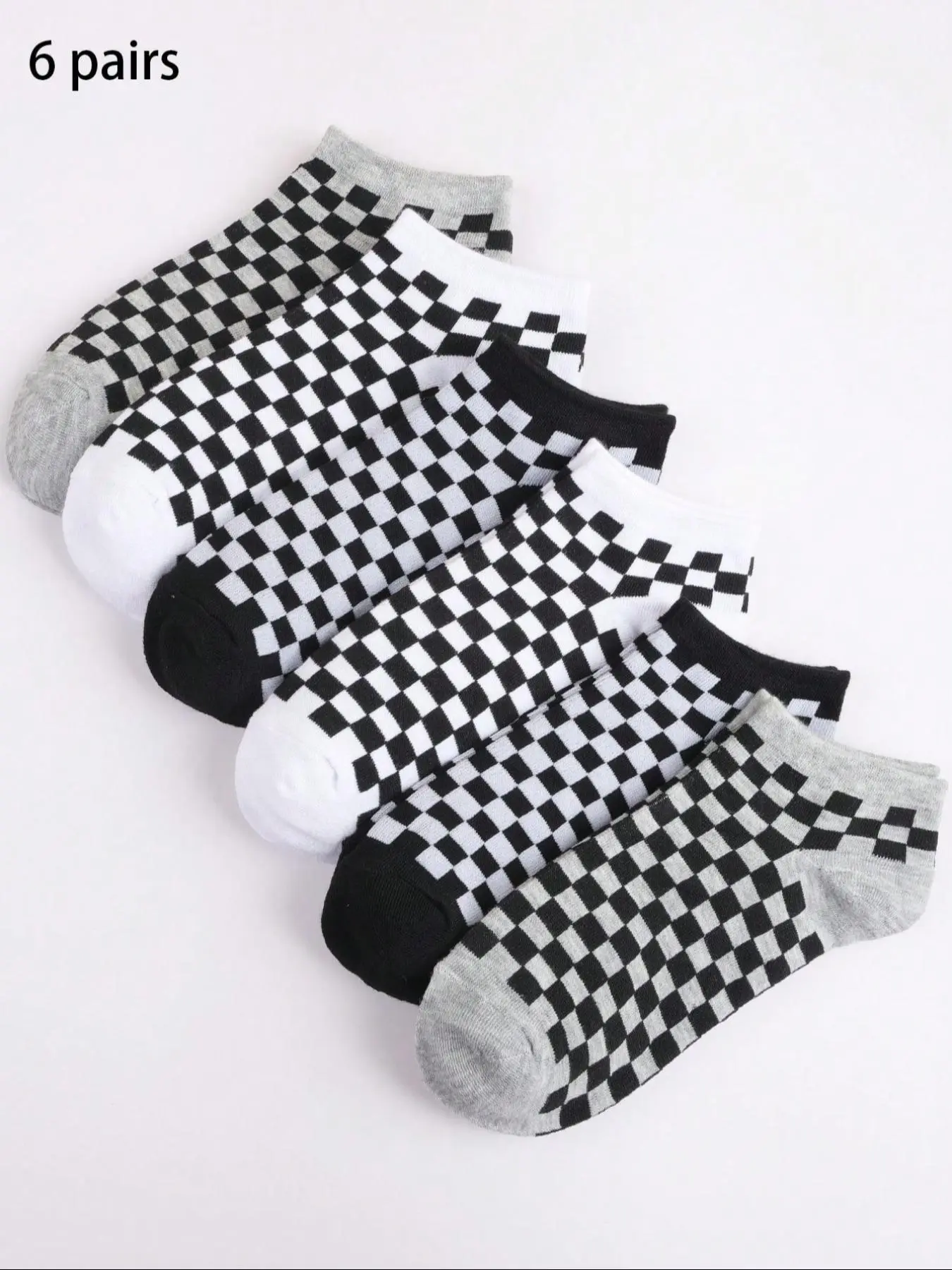 Women's Plaid Print Ankle Socks, Casual Stylish Socks, Casual Moisture Wicking Low Cut Socks, Soft Comfy Breathable Socks for All Seasons Daily Wear Sock Set