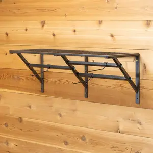 Easy-Up Pro Mounted Shelf with Adjustable Hanging Bars
