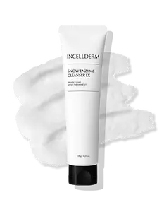 Incellderm Snow Enzyme Cleanser EX - Gentle Facial Cleansing & Skin Repair with Powerful Enzymes for Daily Skincare Routine Mild Exfoliation & Hydrating Moisturizer Clear Sensitive Moisture Hydrate Moisturizing