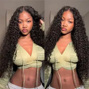 ISEE Wear Go Water Wave Pre Plucked HD Lace Glueless Wigs 22.5 to 23 Inch Cap, 180% HD, Free Bonnet & 6 Pairs of Lashes, Unisex#SpringStatements#greenish#TikTokShopSpringGlowUp