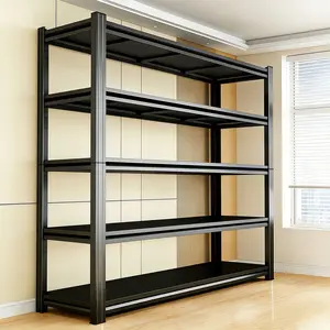Heavy-Duty Metal Garage Storage Shelf - 5-Tier Adjustable Standing Shelving Unit for Home, Industrial Basement Use