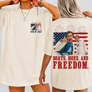 Boats Hoes And Freedom T-Shirt, Prestige Worldwide Tee, Nautical Nonsense Shirt, Step Brothers Tee, 4th Of July T-Shirt