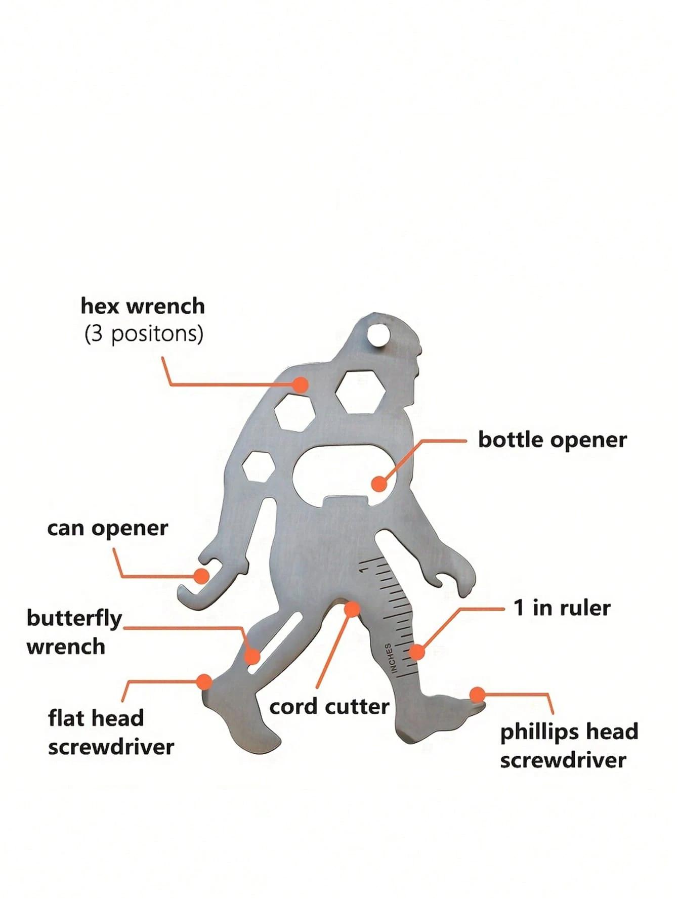 Funny Men Gift Ideas for Him - Unique Easter Basket Stuffers Small EDC Pocket Tool for Dad Boyfriend Husband Boys, Unique Birthday Fathers Day Valentines Gifts, Cool Stocking Stuffer Just Because Gift 1PC Ape Man Bigfoot Multi-Function Tool Card Funny Men Gift Ideas for Him - Unique Easter Basket Stuffers Small EDC Pocket Tool for Dad Boyfriend Husband Boys, Unique Birthday Fathers Day Valentines Gifts, Cool Stocking Stuffer Just Because Gift 1PC Ape Man Bigfoot Multi-Function Tool Card