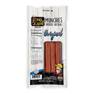 Long John Snacks Munchies Smoked Sausage Meat Snacks - 3 oz. Pork