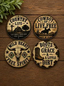Western Rustic Coasters