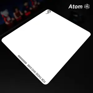 ATOM Mouse Pad  Anime Character Tempered Glass Mouse Pad, Laser Engraved Photovoltaic Glass, Super Slip Surface, Non-slip Honeycomb Base FPS Gaming Mouse Pad, Gaming Accessory, Non Slip Mousepad, Gaming Items