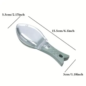 Tool for Removing Fish Scales, Designed Like a Flying Fish, Featuring a Cover for Easy Use And Mess-Free Operation