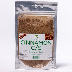 Herb To Body Cinnamon C/S | Cut & Sifted | Cinnamomum Cassia | Wildcrafted | 4oz Spice Flavor Natural