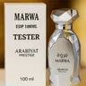 Arabiyat Marwa Men's Eau de Parfum (EDP) Spray - 3.4 fl oz Long-Lasting Arabian Perfumes, Woody Floral Scent, Youth-Focused Bergamot-Tea Blend, Aromatic Luxurious Fragrance, Amber, Ambroxan Base, Musky Finish, Gifts Adults