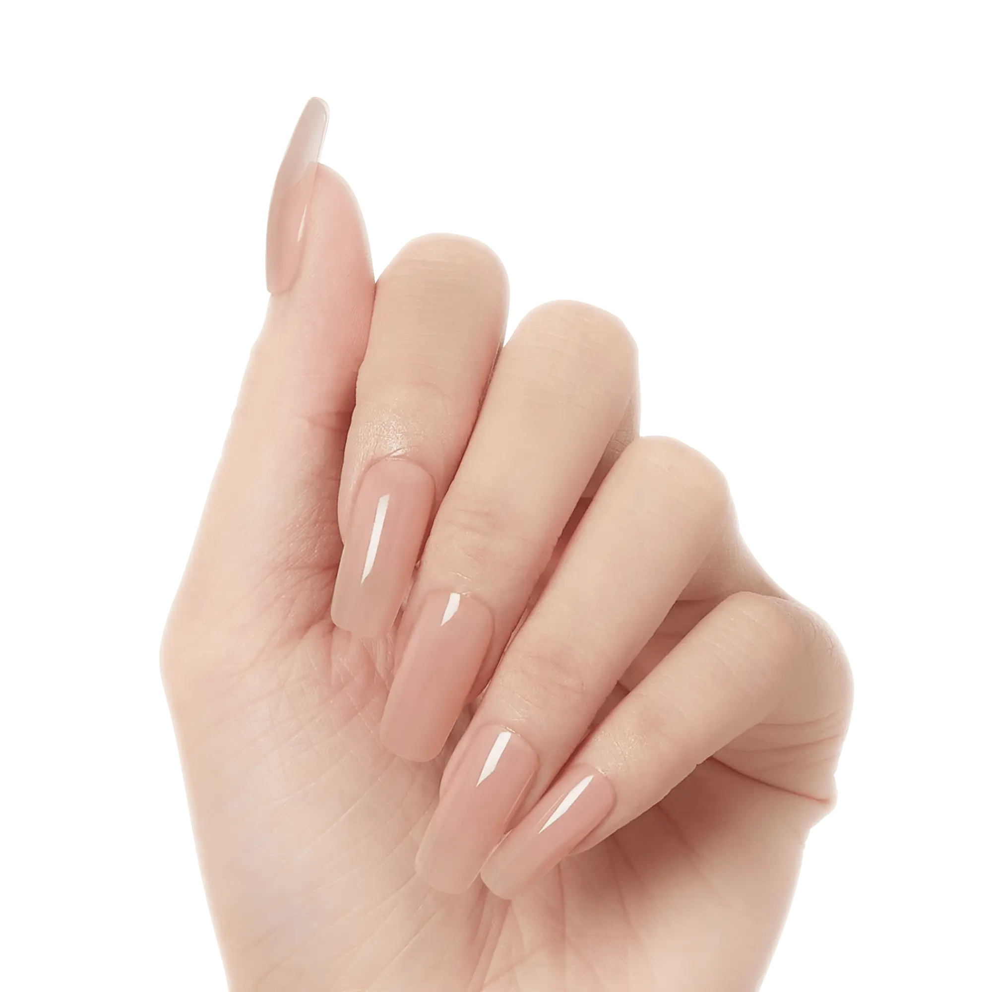 Kiss Salon X-tend LED Soft Gel Press On Nail Starter Kit System - Lux | Solid, Pink, Long, Squoval