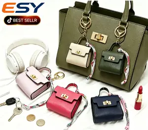 Mini Platinum Bag Square Decoration Cute Creative Car Key Decoration Earphone Bag Mouth Red Envelope  Colorful tiktokshopspringglowup summervibes Pendant Smartphone Cellphone