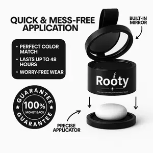 Rooty 2.0 Hair Powder - Quick Mess-Free Application, Sweat & Water Resistant, Perfect Color Match, Lasts Up to 48 Hours