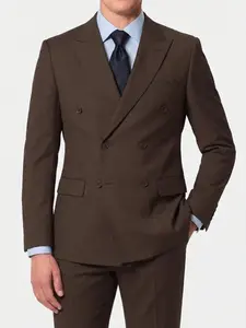 Men's Slim Fit Solid Color 2-Piece Fashion Suits With Long Sleeve For Business Formal, Wedding Groom, Casual & Outfits