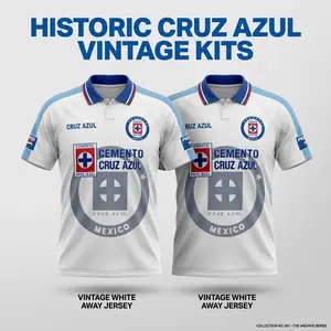 Cruz Azul Vintage Jersey – Retro Football Shirt, Classic Club Inspired Soccer Jersey, Heritage Fan Apparel, Match Day Sports Tee, Casual Streetwear Football Top