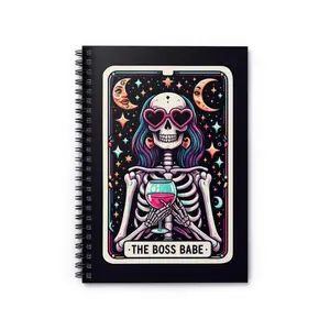 The Boss Babe Tarot Spiral Notebook - Ruled Line