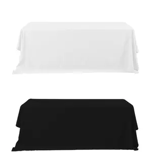 Rectangle Polyester Table Covers 90" x 132" - Soft and Durable 6 Seaters