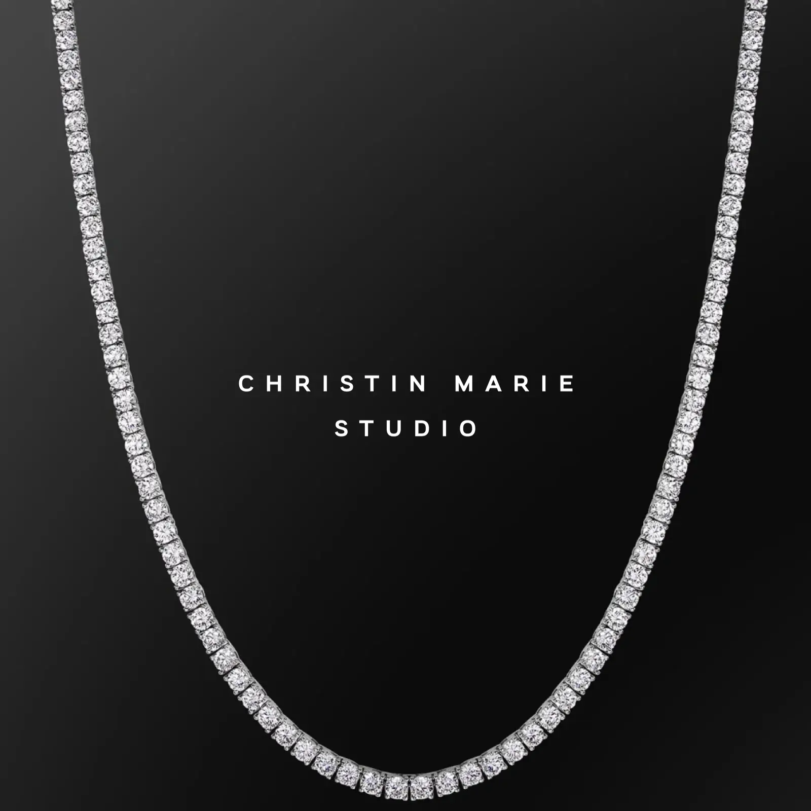 CMS 925 Tennis Necklace