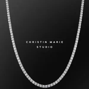 CMS 925 Tennis Necklace