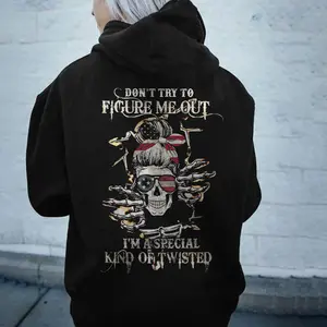 DON'T TRY TO FIGURE ME OUT Skeleton Lady Print Women tshirt ,hoodie, sweatshirt, Aesthetic tatoo merch summer outfits, style, streetwear, Nun top, vintage men graphic tees, Mother day