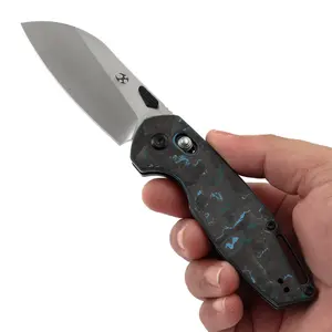 KANSEPT Model 6 Crossbar Lock Knife – 3.1'' CPM S35VN Blade & Carbon Fiber Handle | Nick Swan Design for Hikers, Campers & Outdoor Enthusiasts | Durable EDC Tool for Camping, Hiking & Survival Camping Tool Set