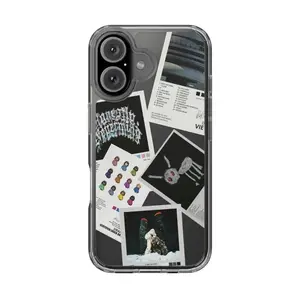 Suitable for iPhone 17 16 15 14 13 12 11 Drake Album Cover and Track List Transparent Silicone Shockproof Phone Case,Stylish Tech Accessory, Mobile Phone Accessories Gift