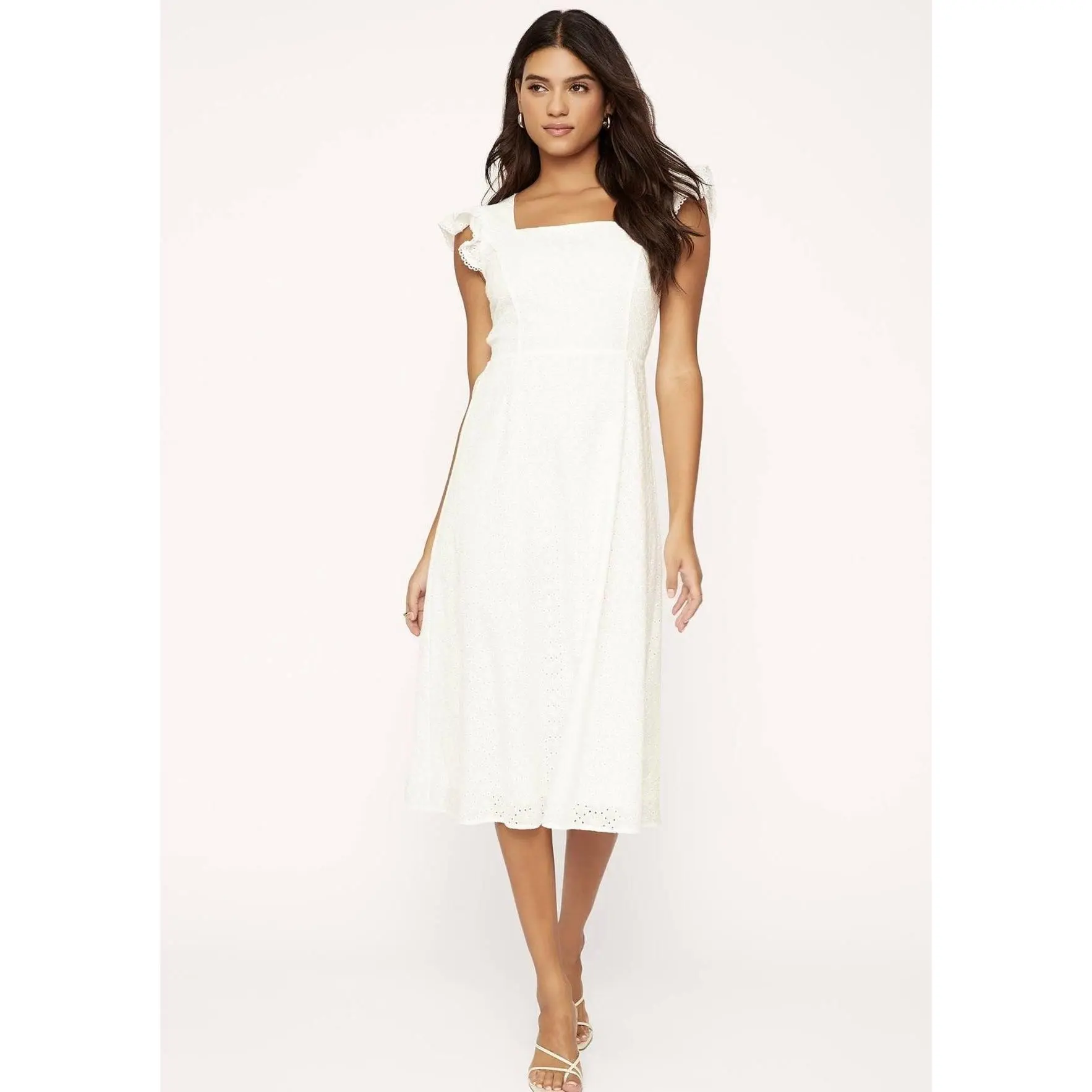 white dress polka dots Sasha Therese