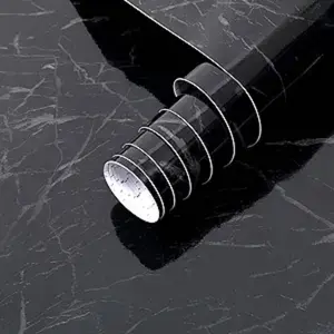 Marble Pattern Self-adhesive Wallpaper, Decorative Wallpaper, Waterproof PVC Wall Sticker, Wall Decor for Home Kitchen Cabinet Furniture