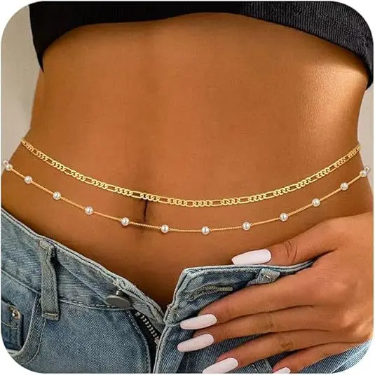 Cuban Chain+Pearl Chain