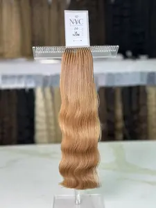 Premium Slavic Colored Hair Red Wavy Bulk 20 Inch