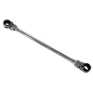 K Tool International KTIXDDB24X25 24 x 25 mm Metric Double Box Universal Spline 90 Tooth Reversible Ratcheting Wrench