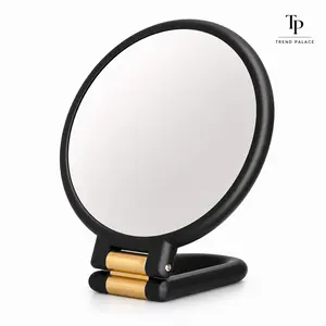 50X Magnifier Compact Mirror, Dual-Sided 1X/50X Adjustable Folding Mirror with 360° Rotatable Handle, No-Battery Portable Handheld Beauty Tool for Makeup & Facial Grooming, Ideal Gift, Adjustable Compact Mirrors, Folding Compact Mirrors