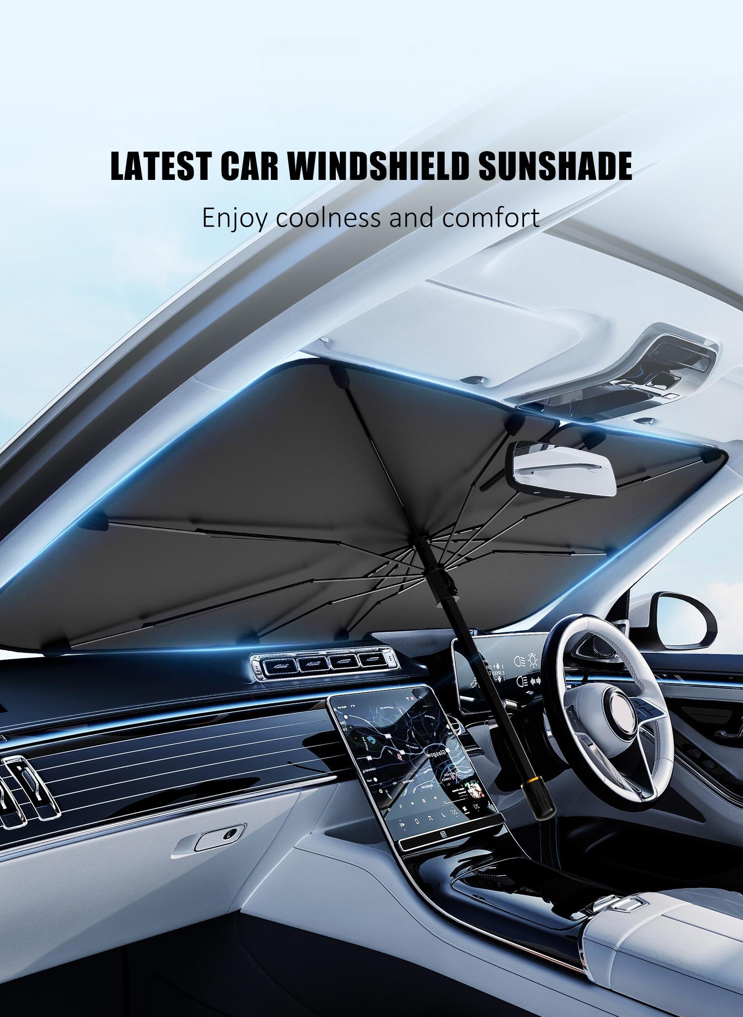 Upgraded Portable Car Windshield Sunshade, Foldable Windshield Sun Umbrella, Car Exterior Accessories, Car Windshield Cooling Umbrella for Daily Upgraded Portable Car Windshield Sunshade, Foldable Windshield Sun Umbrella, Car Exterior Accessories, Car Windshield Cooling Umbrella for Daily