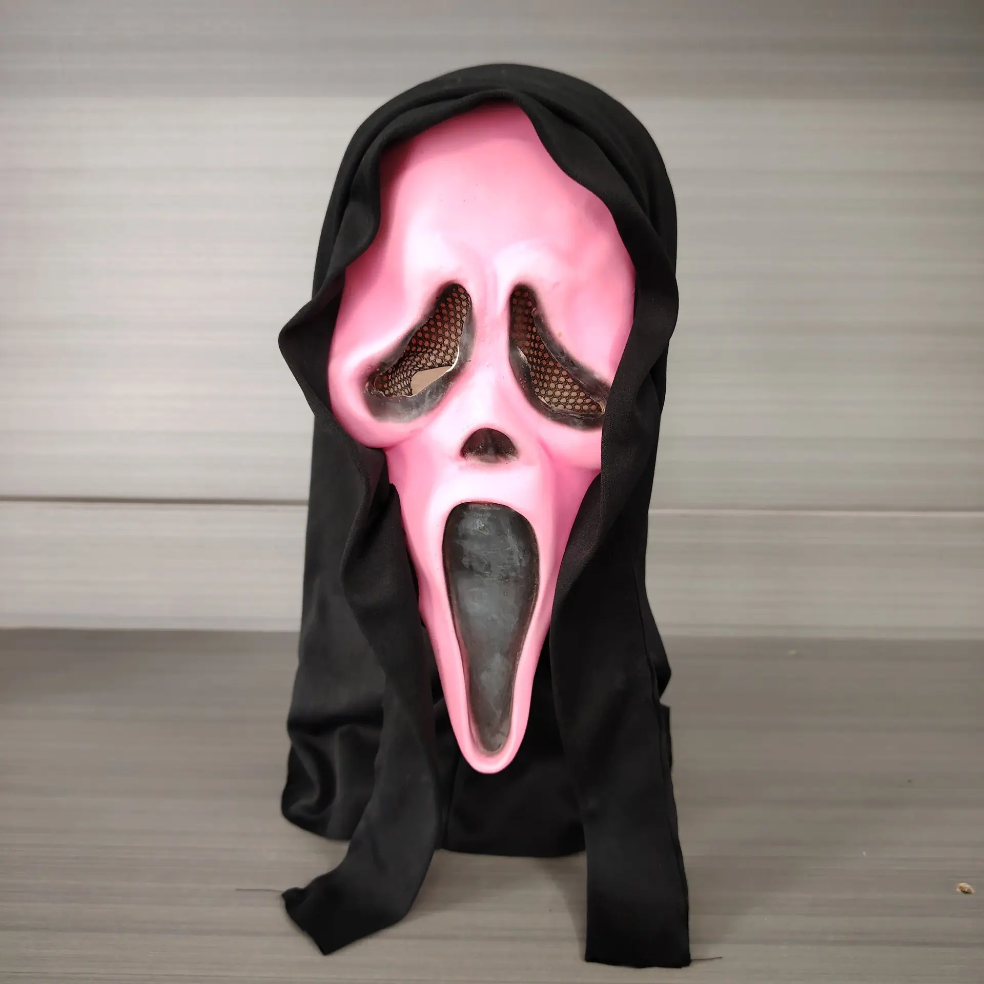 Halloween Cosplay Horror Scary Creepy Scream Ghost Face Mask, Adult Party Prop, Latex Npc Costume, Halloween Accessories, Fun and Spooky, Party Face Masks