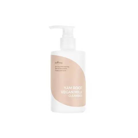 [Isntree] Yam Root Vegan Milk Cleanser 220ml, Cleanser with rich and creamy texture and protects skin barrier, Moisture Cleanser, Mild Vegan Cleansing Milk, Improve Skin Texture, Removes Only Impurities From The Skin Without Irritation, Korean Skin Care