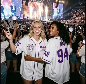 Personalized Members Baseball Jersey, Custom Arirang World Tour 2026 Merch Shirt, Kpop Gift for Army, Football Jersey Gift Fans, Custom Kpop Jersey for Men Women