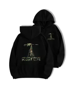 Night Life Camo Sniper Hoodie - Thermal Camo Predator Sweatshirt Night Gear - Men's Pullover Gift for Coyote Hunters