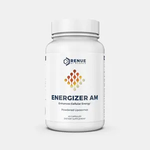 Renue Energizer AM -  Molecules for Healthy NAD⁺ Levels & Mitochondrial Fuel - 60 Capsules Powdered Liposomal