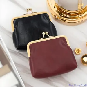 Stylish Mini Coin Purse Wallet for Women, Retro Candy Color with Soft Leather & Metal Frame, Large Capacity Compact Clutch, Secure and Practical, Perfect for Daily Use, Shopping, Travel, or as a Gift