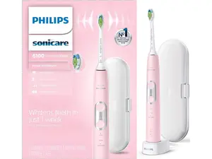 Philips Sonicare ProtectiveClean 6100 Rechargeable Toothbrush, Pastel Pink, (HX6876/21)