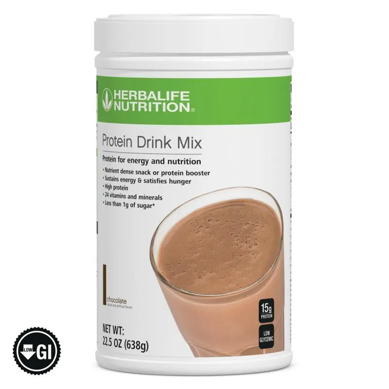 Herbalife Protein Drink Mix Chocolate 638 g - Plant-Based Powder for Daily Nutrition & Muscle Maintenance, Easy-to-Mix Protein Supplement