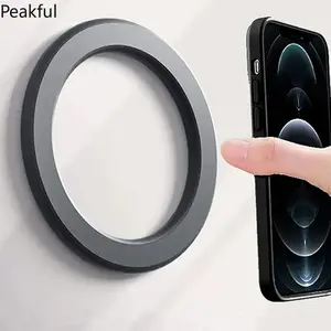Magnetic Ring Holder for iPhone 16 15 14 13 Universal Wall Mobile Phone Super Magnet Holder in Car Cell Phone Stand for Magsafe