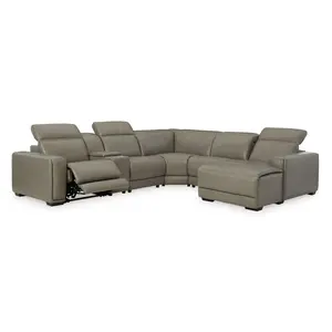 Correze 6PC Power Reclining Sectional w/ RAF Chaise