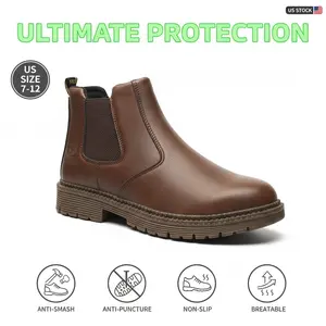 Steadfast Splash-proof Smash-proof Puncture-proof Breathable Safety Shoes Unisex Chef Work Shoe Waterproof Anti-slip Durable Outdoor Comfortable tailored for Professional Landscapers Hardscape Contractors and Arborist Tree Surgeons Men Women