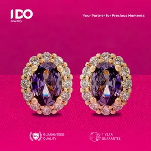 [Crazy Sale] FS-E15 Earring Women Accessories Elegant Beautiful Luxury Aesthetic Jewelry I DO Adjustable Beautiful and Luxurious Wedding Couple I DO Jewelry Official E15