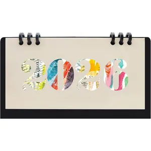 2026 Mini Desk Calendar Flip Monthly Memo Notes Calendar 6.9" x 3.7" - Black(Oct. 2025 to Dec. 2026)