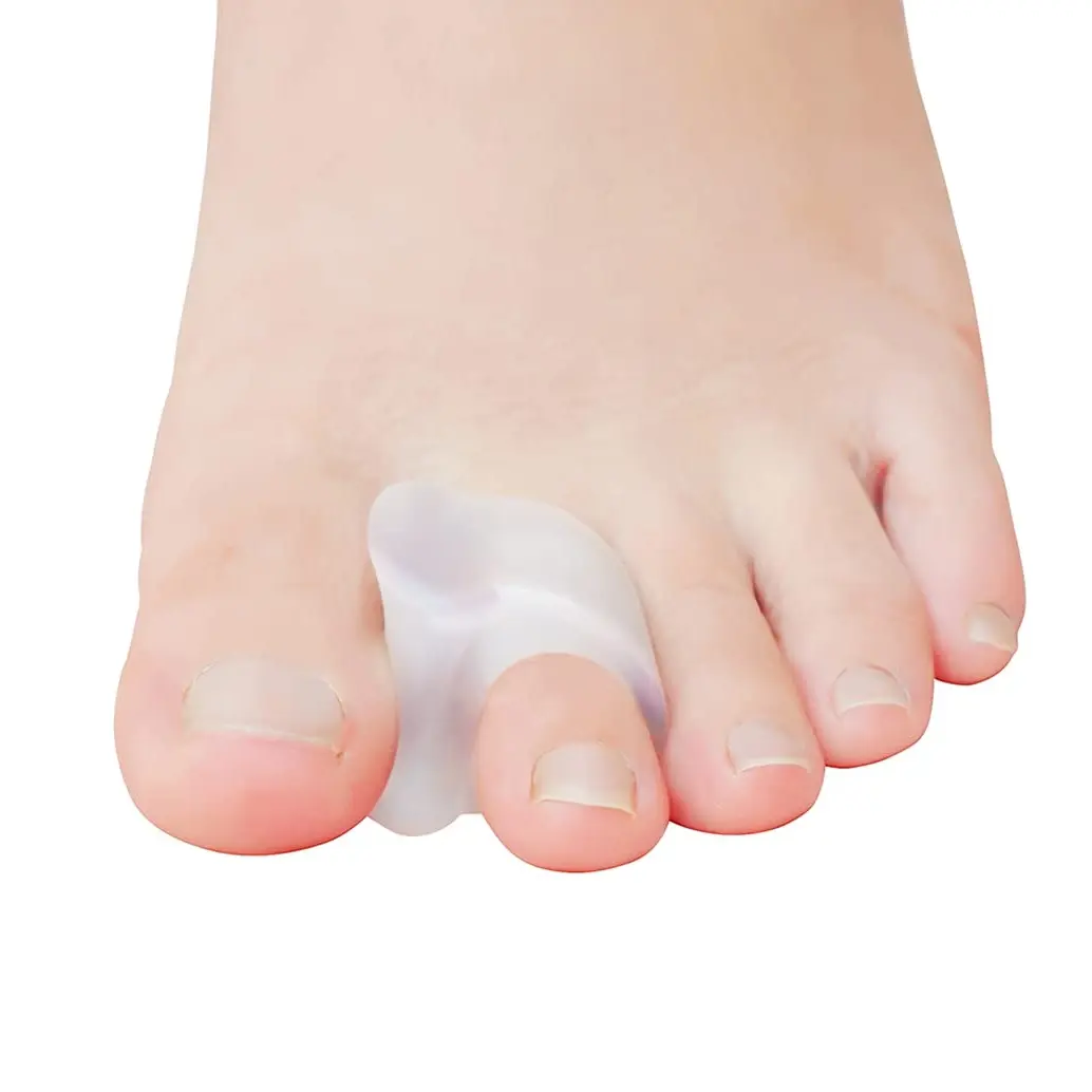 Soft Gel Bunion Pads & Toe Spreaders (12-Pack), 1/4" Thick Toe Stretchers for Yoga & Running, Wearable in Shoes, Comfortable Big Toe Correctors (Clear)
