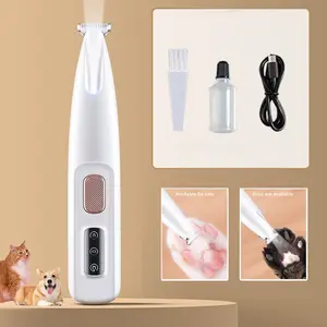 Waterproof & Rechargeable Pet Hair Trimmer - LED Light Kit for Face, Ears, Paws, Rump - Safe & Low Noise for Dogs & Cats