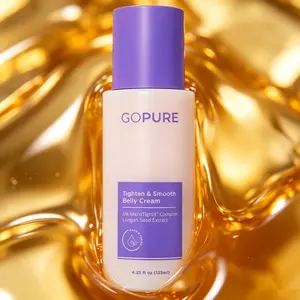 GOPURE Tighten & Smooth Belly Firming Cream | Improves Loose Skin & Stretch Marks | Hydrating Body Firming Lotion for Toned Looking Belly
