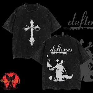 [$$$ROCKLIFE] Deftones Band Saturday Night Wrist Washed Hoodie – Acid Washed Heavyweight Cotton, Classic Alternative metal Hoodie T-Shirt , Alternative Streetwear Essential for Rock Lovers